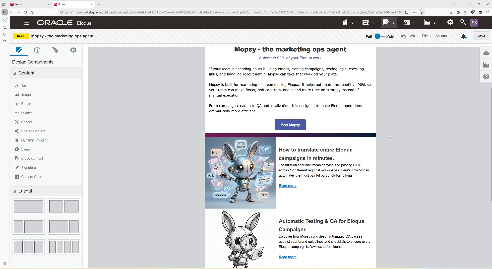 Automate email with web lookup thumbnail